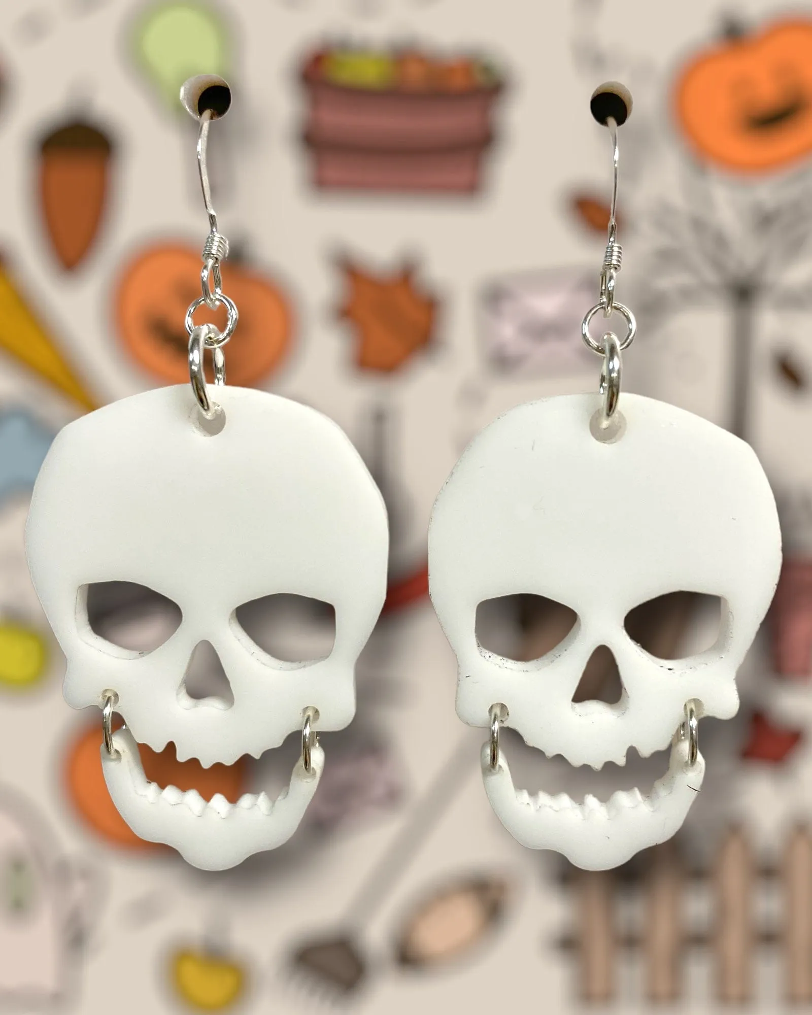 Scary Skull Earring - Halloween Jewelry Making Kit