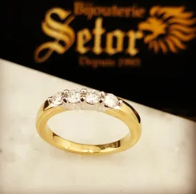 Semi eternity ring