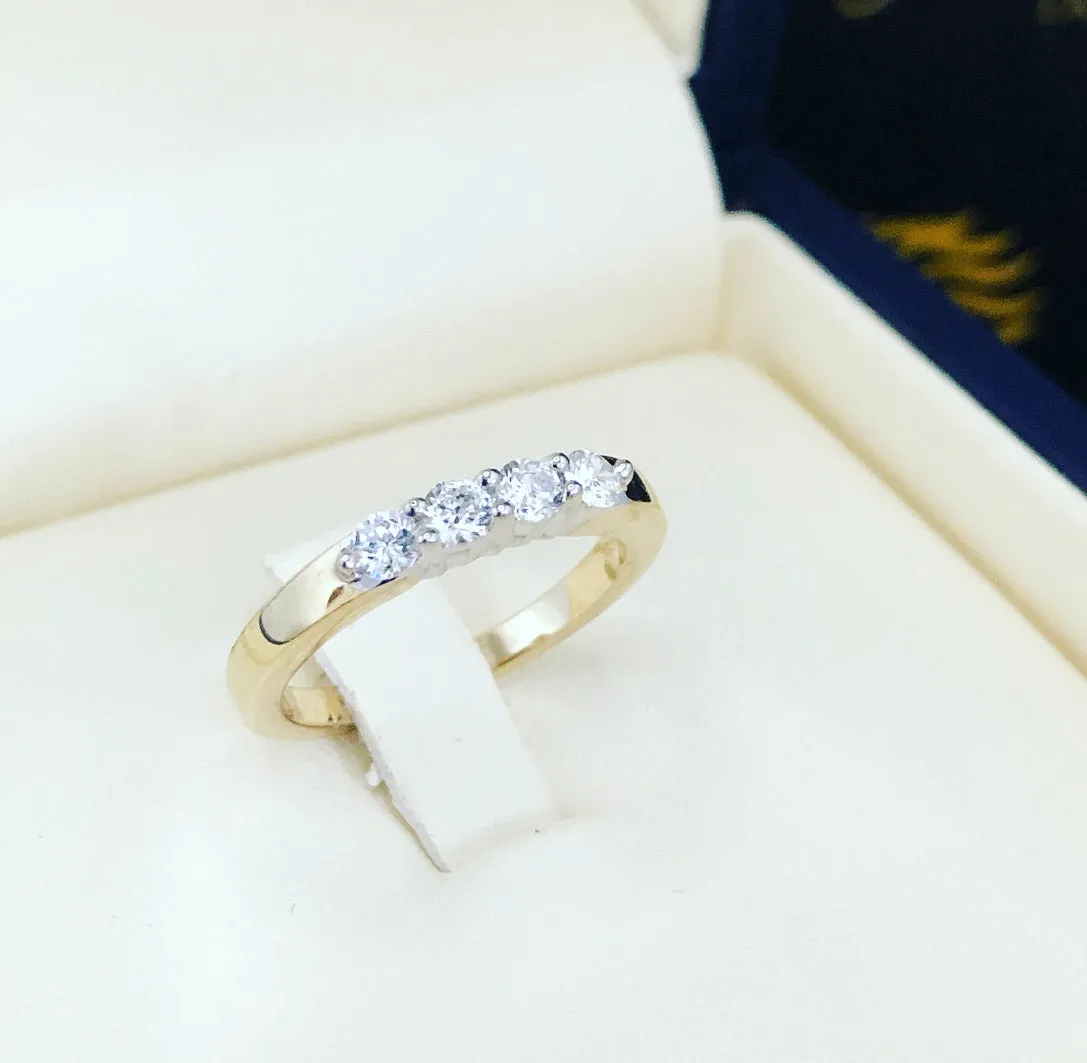 Semi eternity ring