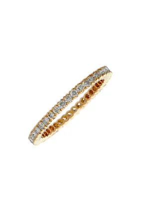 Sethi Couture Prong 18KYG White Diamond Eternity Band