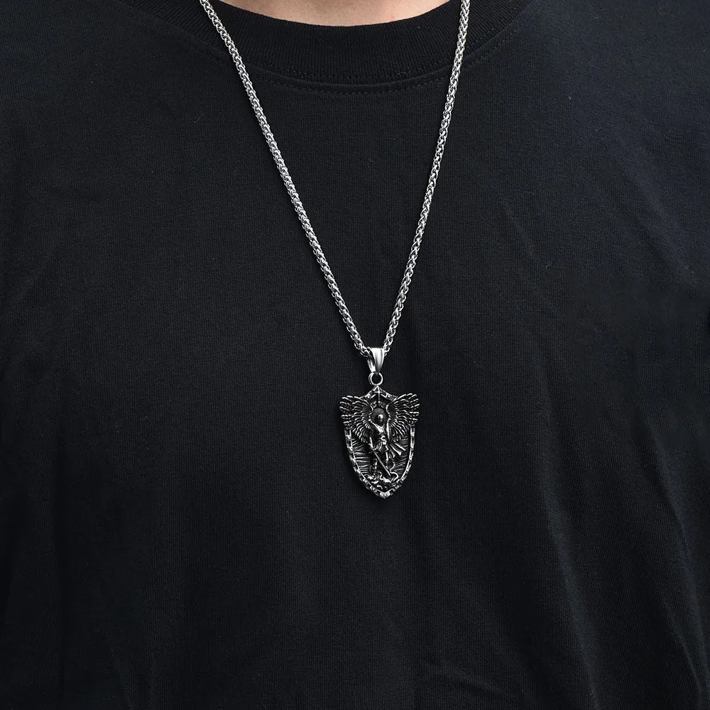 Shield Pendant Necklace