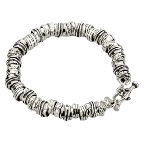 Silver Bracelet for woman. Sterling silver Boho-chic jewelry.