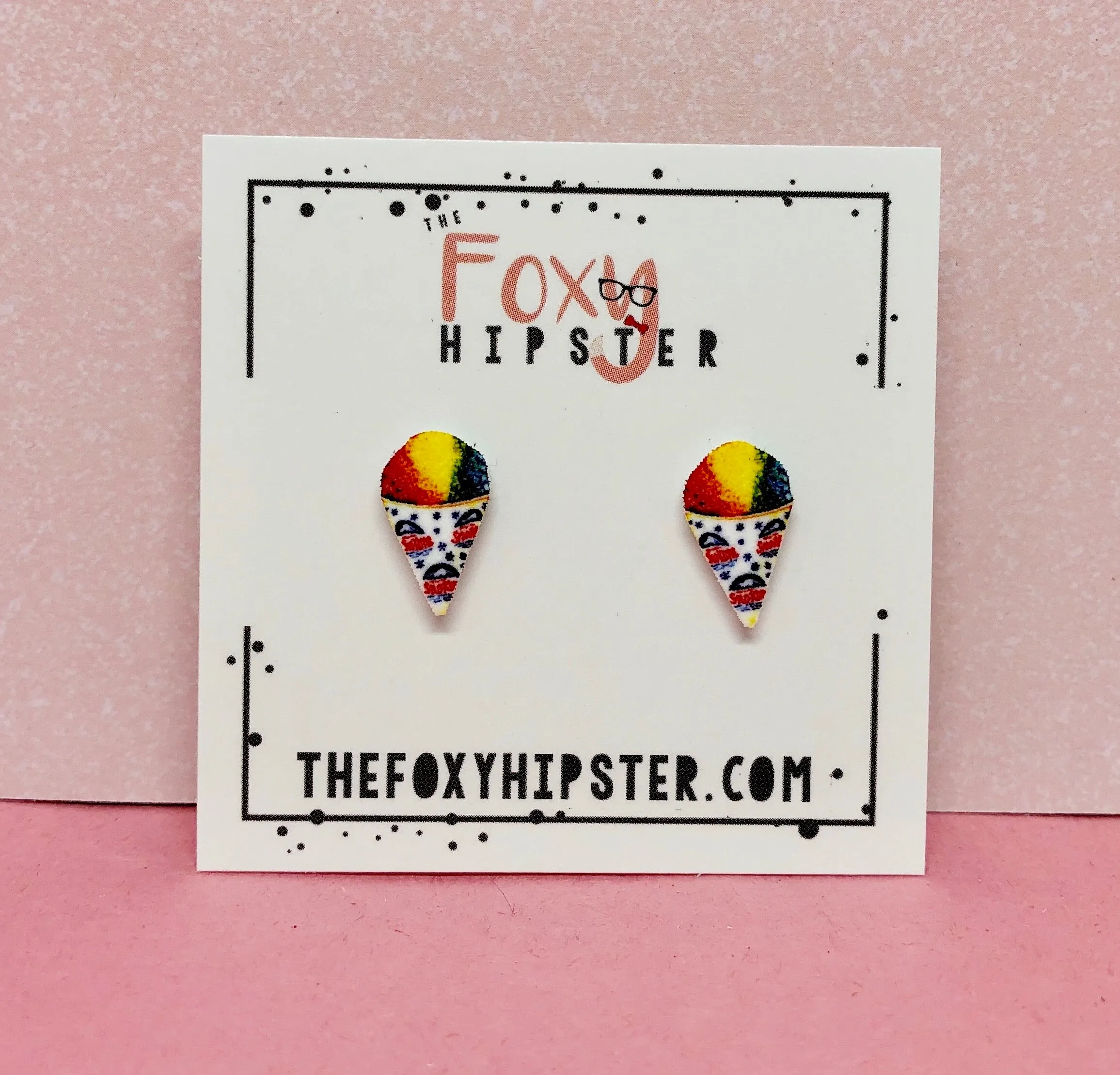 Sno Cone Stud Earrings