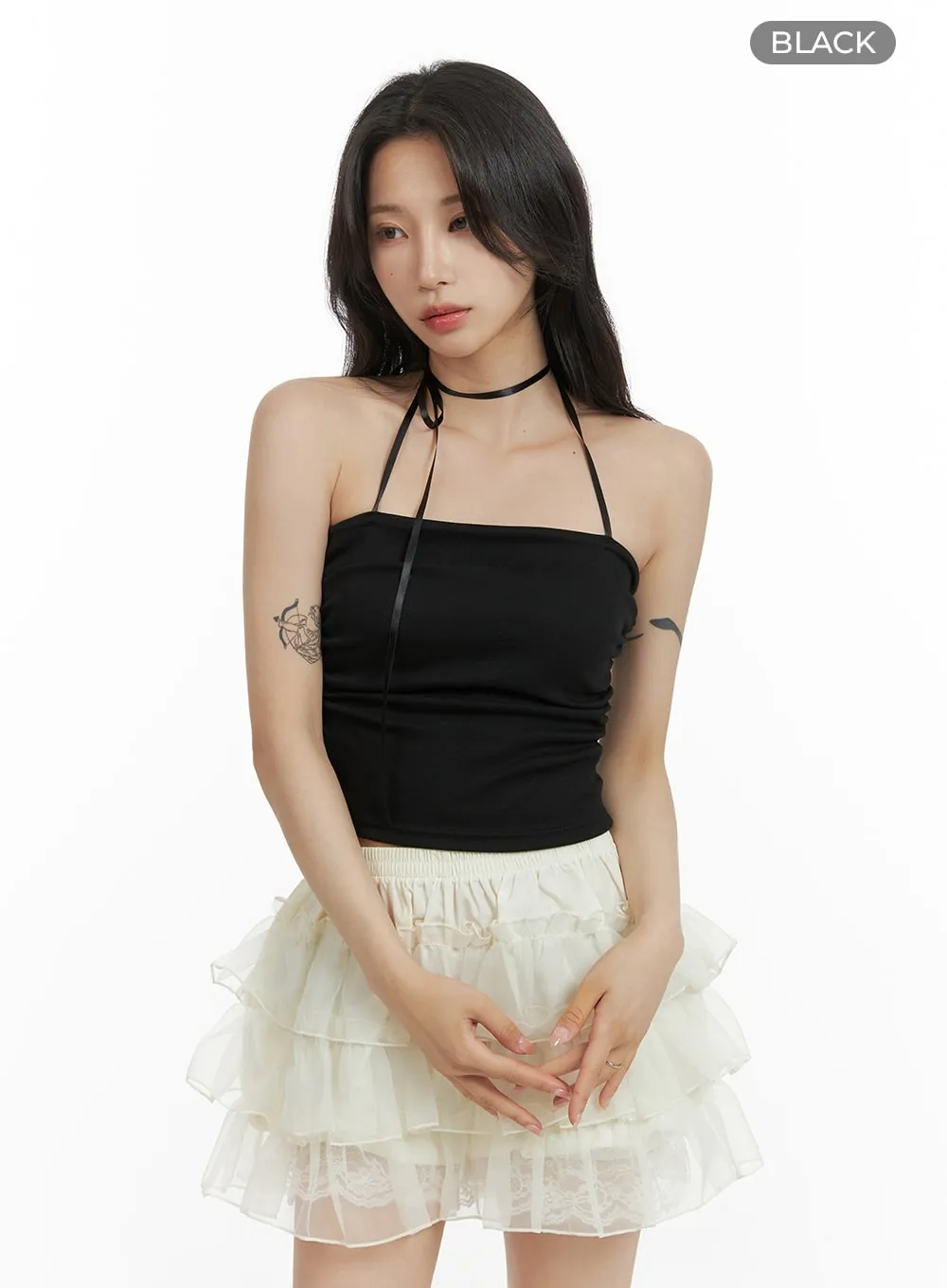 Solid Bow Tie Tube Top CM427