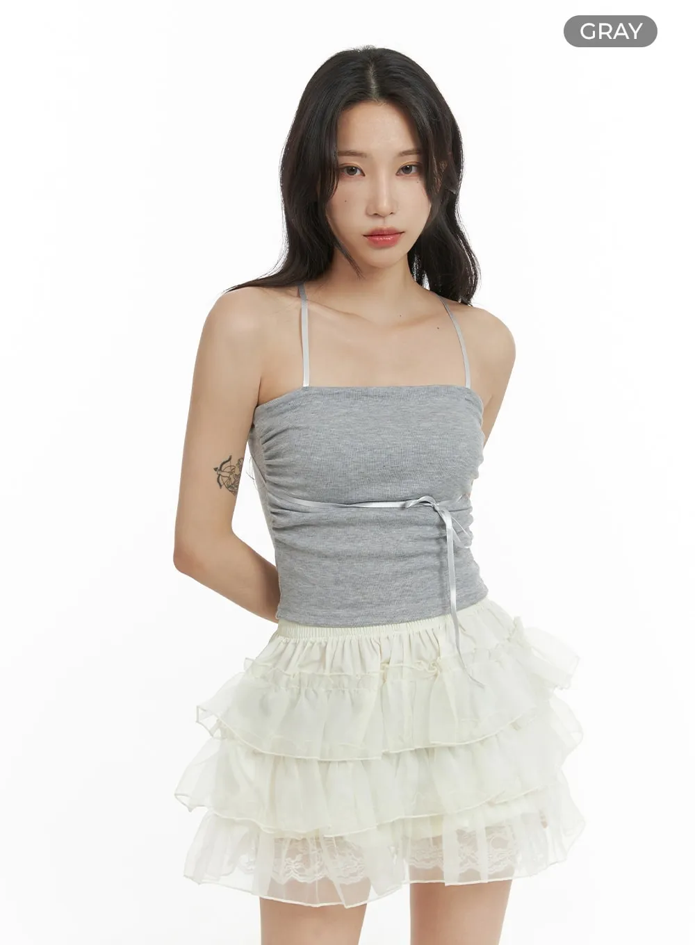 Solid Bow Tie Tube Top CM427