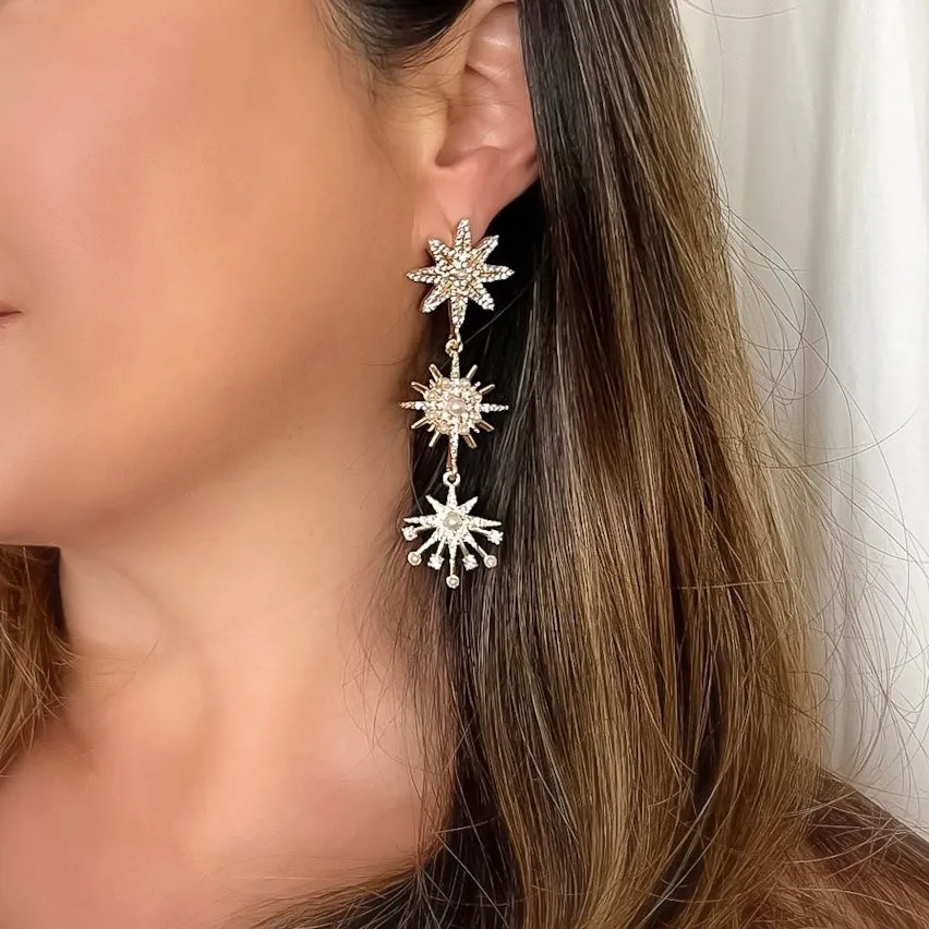 Starlight a Trois Earrings