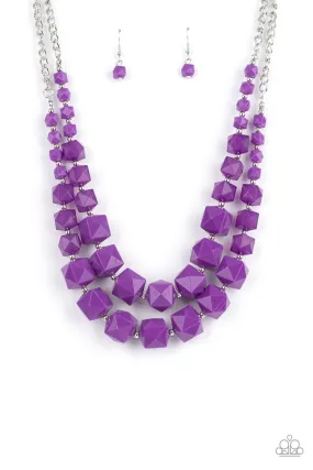 Summer Excursion - Purple Paparazzi Necklace