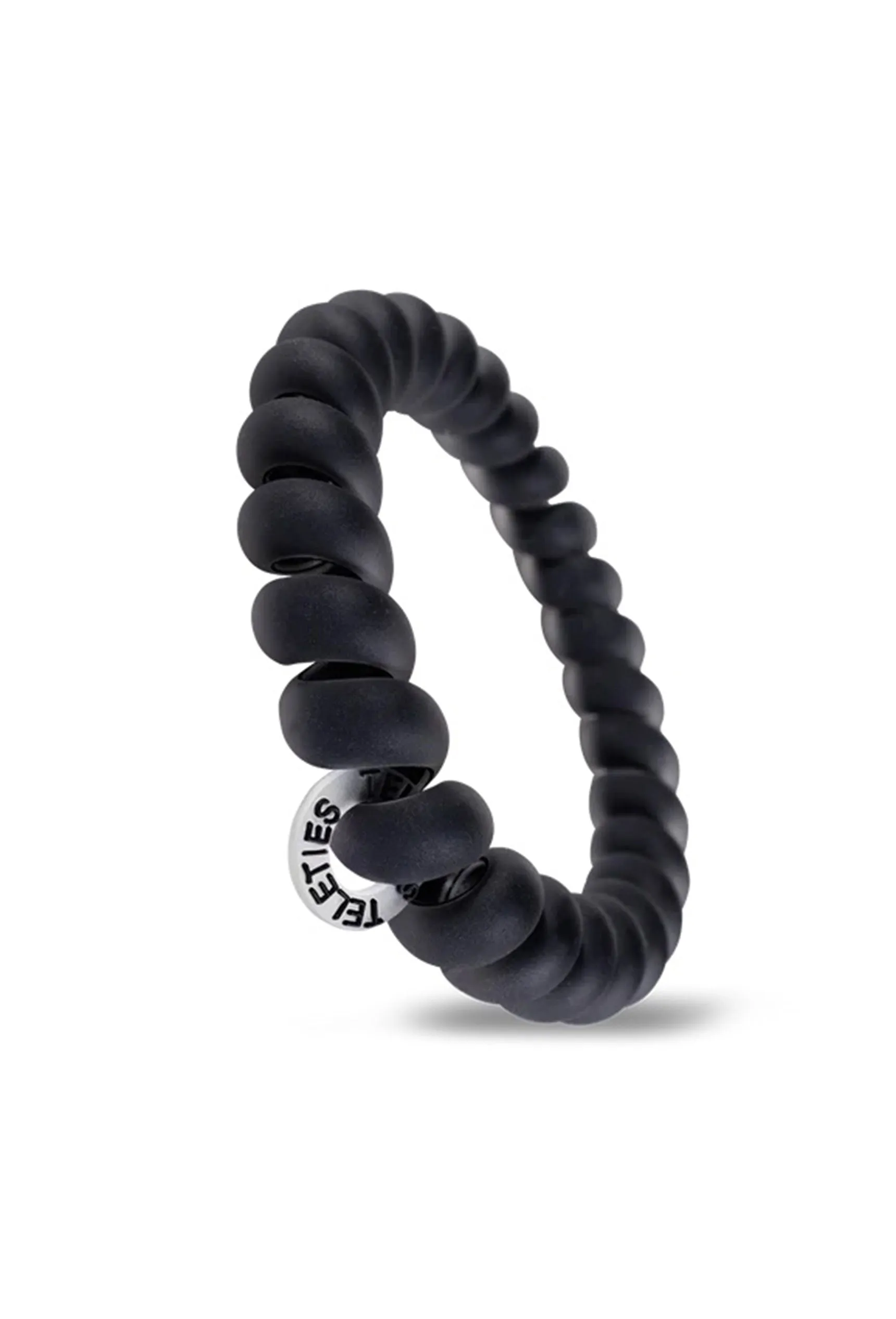 TELETIES Large Hair Ties - Matte Black