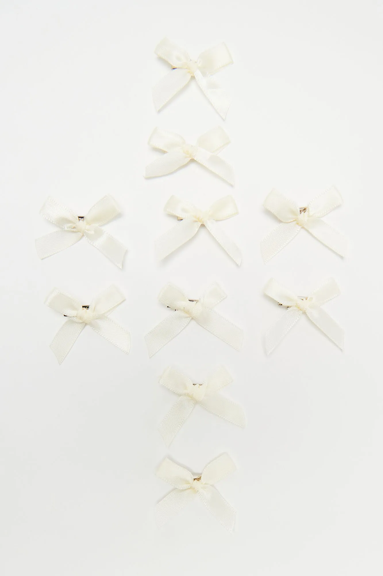 Too Cute To Be Stressed Hair Clip Set - White