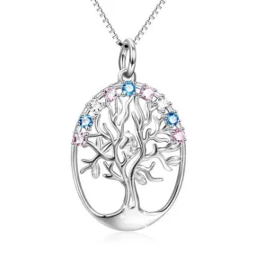 Tree Of Life Sterling Silver Pendant Necklace