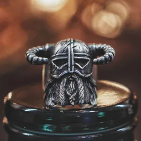 Viking Warrior Helm Ring