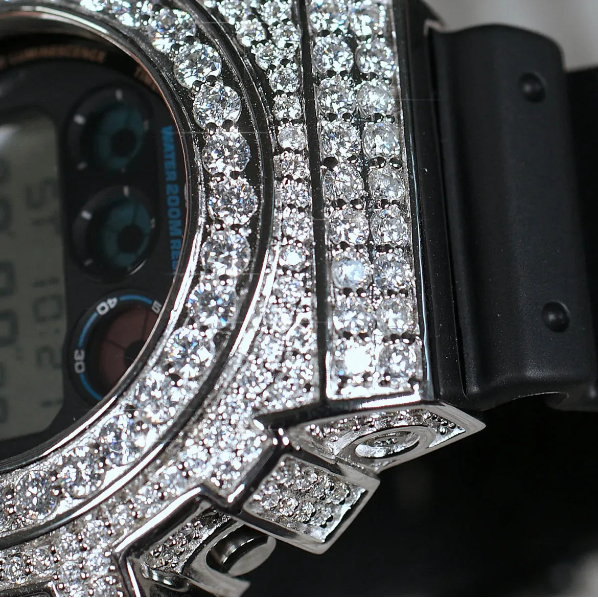 VVS1 Moissanite Custom Casio G-Shock Watch